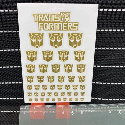 Transformation Toys Stickers Anime Decepticons Autobots G1 Symbol Decal Custom DIY Scene Accessories Decoration Boy Gril Gift