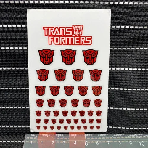 Transformation Toys Stickers Anime Decepticons Autobots G1 Symbol Decal Custom DIY Scene Accessories Decoration Boy Gril Gift