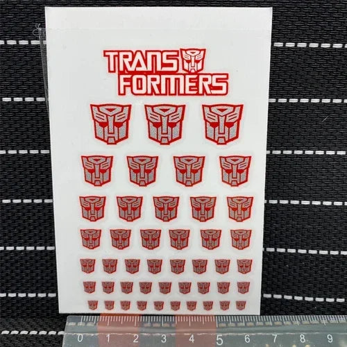 Transformation Toys Stickers Anime Decepticons Autobots G1 Symbol Decal Custom DIY Scene Accessories Decoration Boy Gril Gift