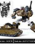 Haizhixing 5 in 1 Bruticus Devastator Superion Defensor Transformation Robot Car Action Figures Aircraft Model Kids Boy Toy