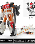 Haizhixing 5 in 1 Bruticus Devastator Superion Defensor Transformation Robot Car Action Figures Aircraft Model Kids Boy Toy