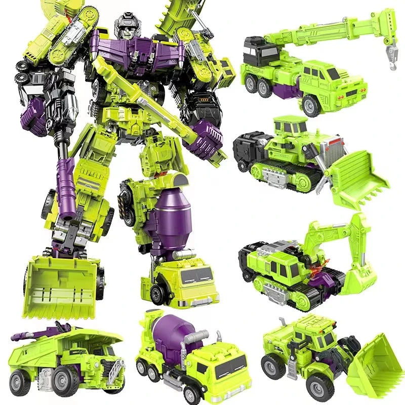 NBK Deformation Oversize Toys Robot Devastator Engineering Combiner 6 in 1