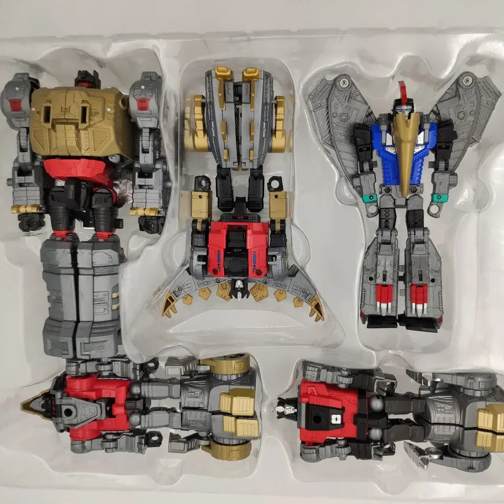 BMB 5 in 1 Oversize 40CM Transformation Volcanicus Dinosaur Model Toy Dinoking KO G1 Grimlock Dinobots Action Figure Combined